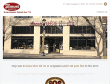 Tablet Screenshot of longmontshoes.com